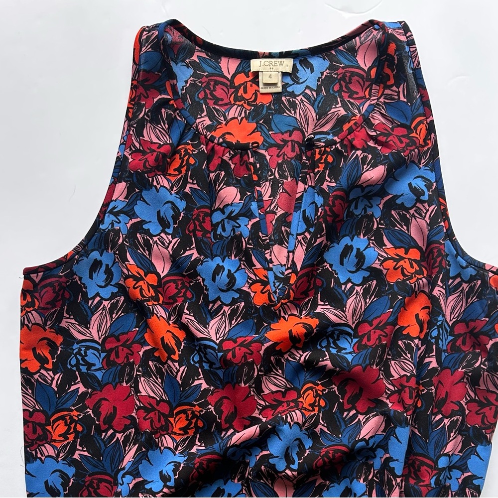 J. Crew Women's Floral Sleeveless Top - Multicolor